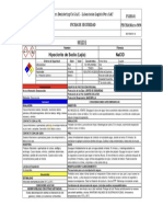 Ficha Seguridad - Hipoclorito Sodio