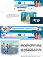 Learning Activity 4 Evidence: Consolidation Activity - Stage 2: Scott Cooper's Life"