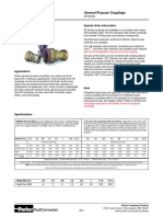 Hydraulic Quick Couplings General Purpose Couplings: Special Order Information