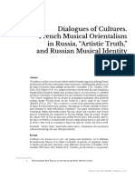 Dialogues of Cultures. French Musical or PDF