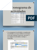 6.4 Cronograma de Actividades