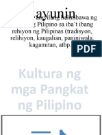 Halimbawa NG Kulturang Pilipino Sa