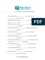 First Second Third Conditional Exercise PDF