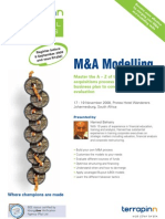 M&a Modeling Brochure