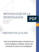 CLASE 20 DE MARZO - MET. INVESTIGACIÓN