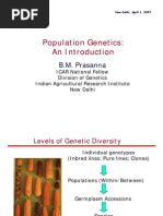 Population Genetics: An Introduction: B.M. Prasanna