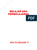 Belajar Dan Pembelajaran