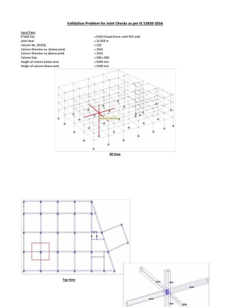 Joint Validation per IS 13920-2016 | PDF | Beam (Structure) | Column