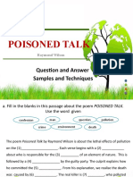 Poisoned Talk: Question and Answer Samples and Techniques