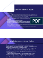 Linear and Non-Linear Notes