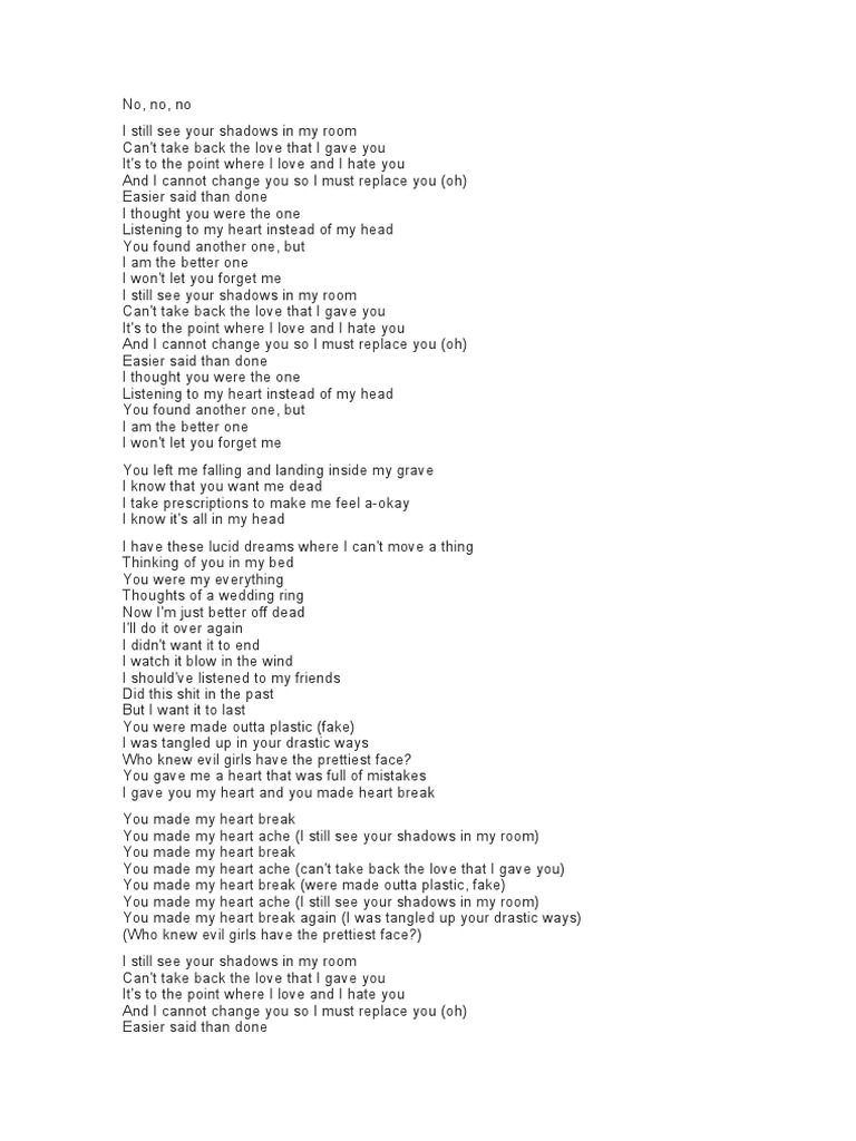 Juice WRLD Lucid Dreams Lyrics | PDF