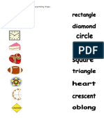 Match The Object To Its Corresponding Shape