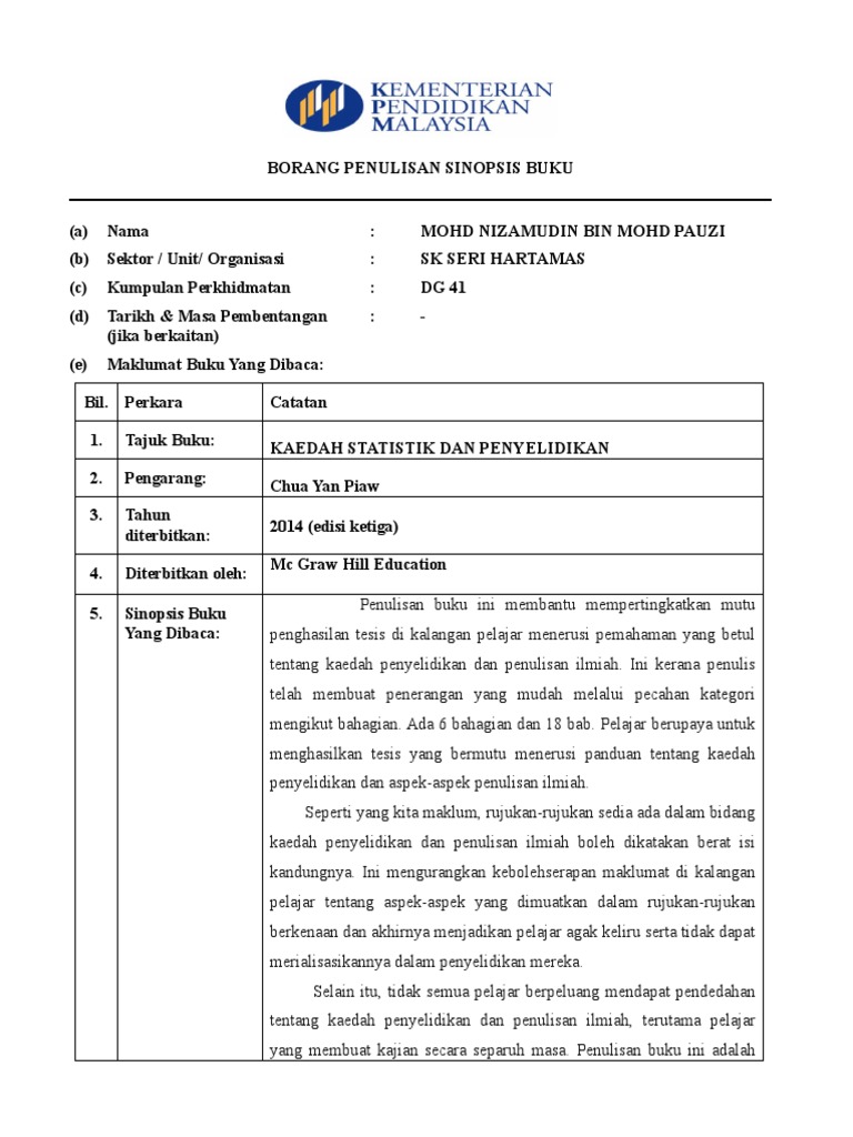 Sinopsis Buku Splkpm