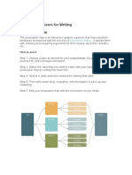 Graphic Organizers For Writing: 1. Persuasion Map