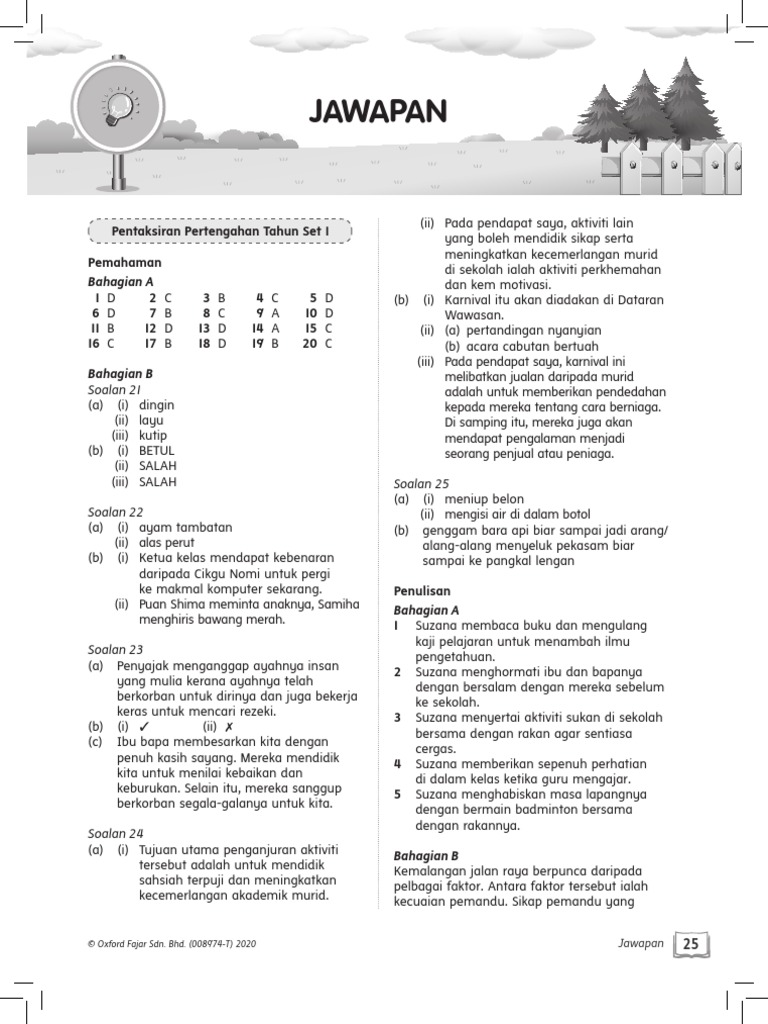 Tahun 4 Peperiksaan Pertengahan Tahun Jawapan Pdf