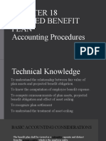 Defined Benefit Plan Accounting Procedures