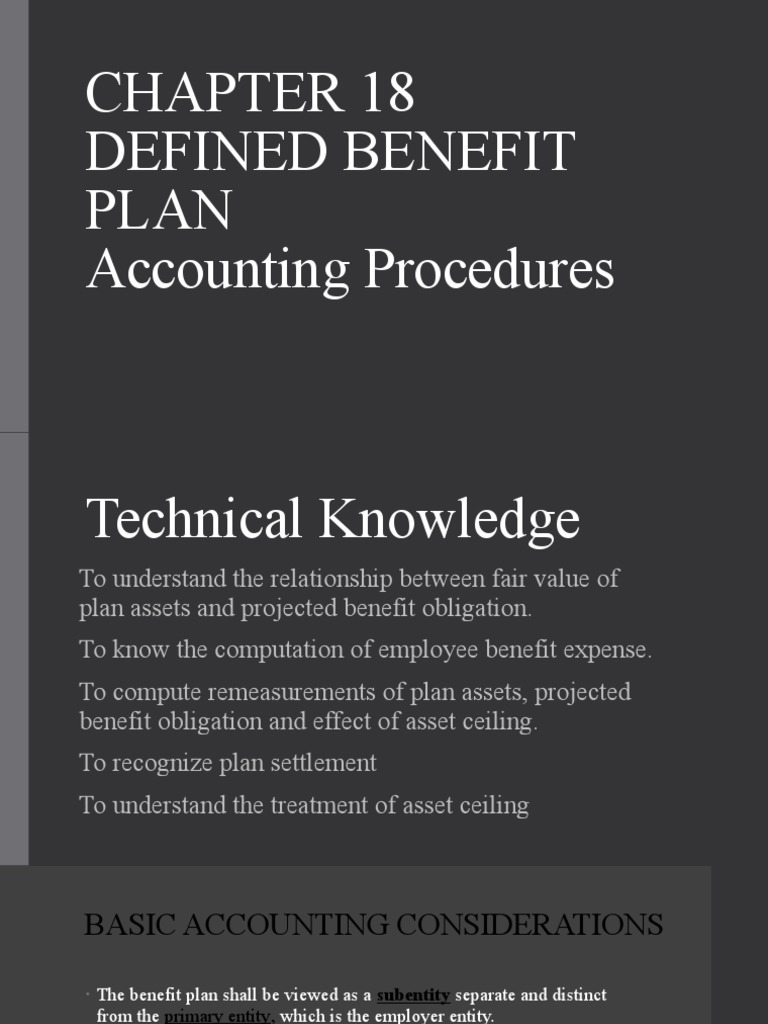 Defined Benefit Plan Accounting Overview | PDF | Defined Benefit ...