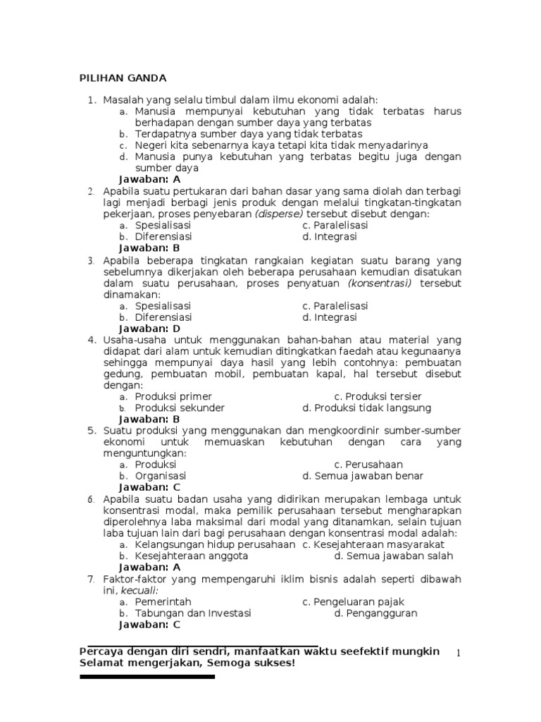 Contoh Soal