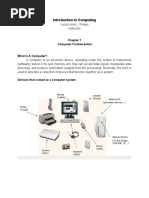 Introduction To Computing: Computer Fundamentals