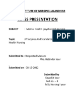 Class Presentation: Mhrdav Institute of Nursing Jalandhar