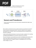 Sensors and Transducers and Introduction