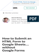 How To Submit An HTML Form To Google Sheets Without Google Forms PDF