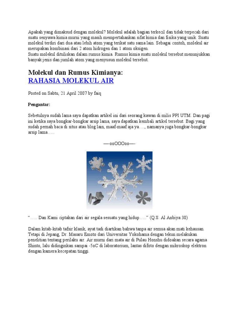 Apakah Yang Dimaksud Dengan Molekul Apakah Yang Dimaksud Dengan Molekul