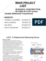 Seminar Project LVDT: - To Study The Basics, Construction