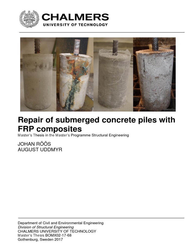 Repair of Submerged Concrete Piles With FRP Composites | PDF | Fibre ...