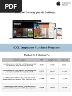 IOCL Employee Purchase Program