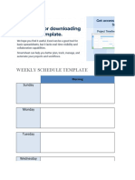 IC Weekly Schedule Excel Template 8544 V1