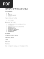 CCNA Networking Syllabus