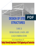 Design of Steel Structures: Topic Ii Design Basis, Loads, and Load Combinations