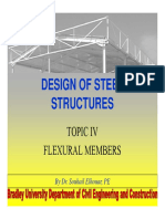 Design of Steel Structures: Topic Iv Flexural Members