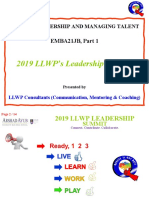 2019 LLWP's Leadership Summit: EMBA21JB, Part 1