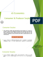 AS Economics - 11 - The Price System and The Micro Economy (Consumer & Producer Surplus)