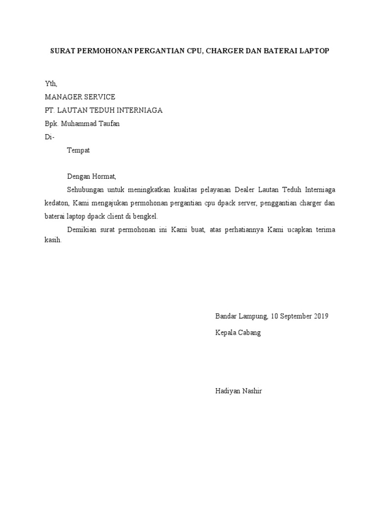 Surat Permohonan Cpudocx Pdf
