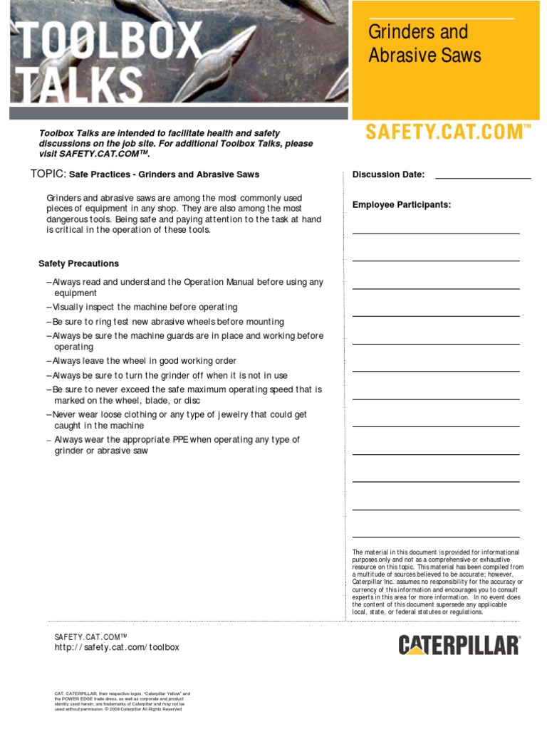 Grinders and Abrasive Saws | PDF | Safety | Business