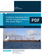 Insert Document Title: Collision Between The Bulk Carrier Furness Melbourne and The Yacht Riga II