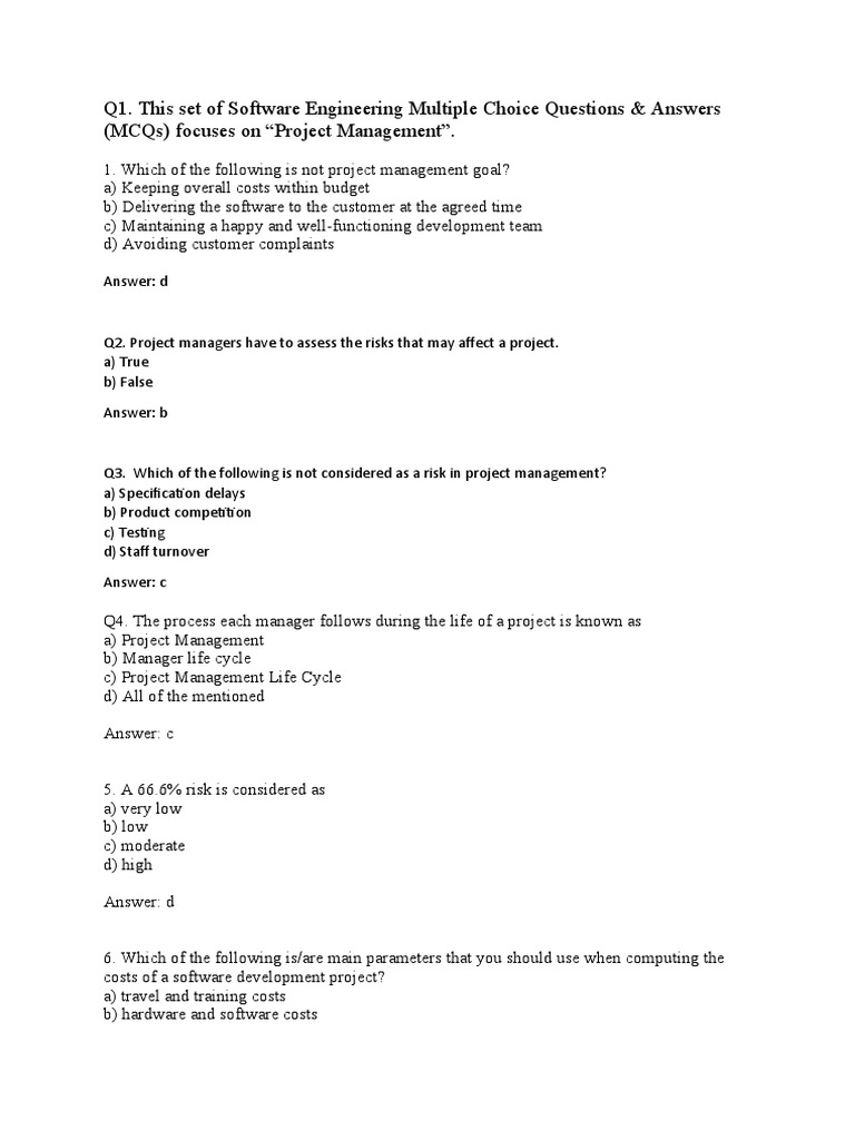 Software Configuration Management Mcq Softrewa