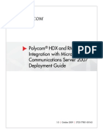 Polycom HDX and RMX Systems Integration With Microsoft Office Communications Server 2007 Deployment Guide