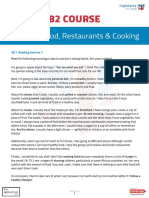 B2 Course: Unit 28 - Food, Restaurants & Cooking