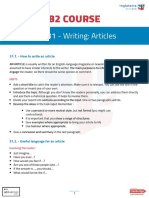 B2 COURSE - Unit 31 PDF