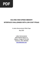 Solving High-Speed Memory Interface Challenges With Low-Cost Fpgas