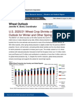 Wheat Outlook: U.S. 2020/21 Wheat Crop Shrinks On Reduced Outlook For Winter and Other Spring Wheat