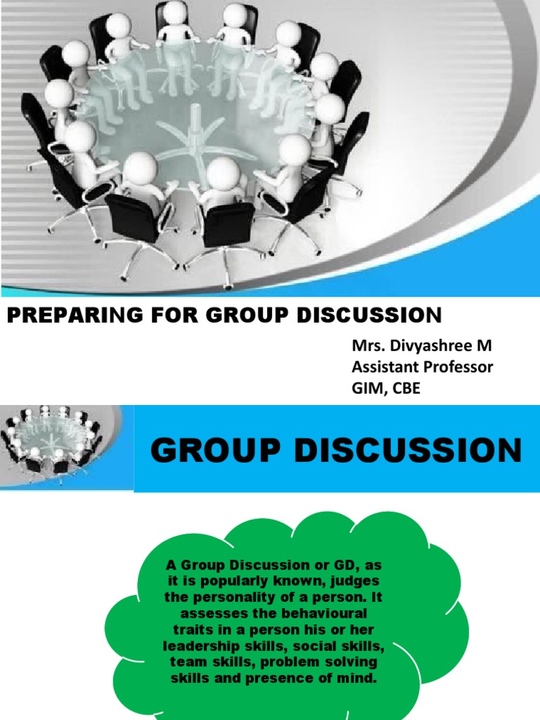 Effective Group Discussion Preparation | PDF | Knowledge | Leadership