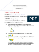 Today's Topic:: Angle Sum Property of A Triangle