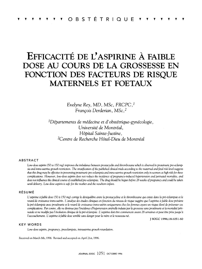 La Prise D aspirine Est Elle Sans Danger Sujet Grand Oral Aspegic Et Grossesse PDF | PDF | Aspirine | Santé publique