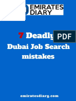 7 Deadly Dubai Job Search Mistakes by Deepak Machado Emirates Diary Free