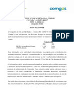 Companhia de Gás de São Paulo - Comgás CNPJ/MF Nº: 61.856.571/0001-17 NIRE: 35.300.045.611 Companhia Aberta Fato Relevante